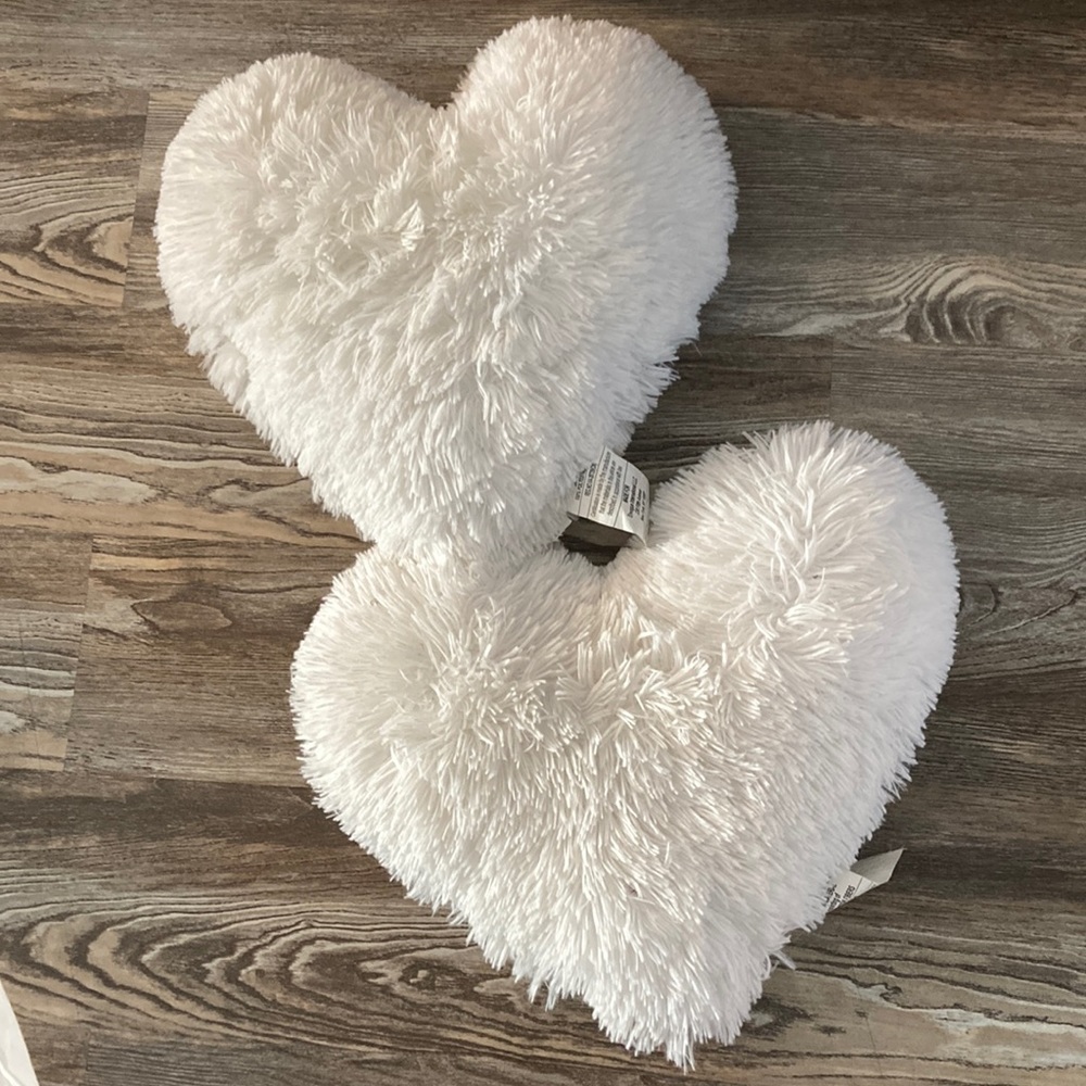 Heart shape pillows (a pair)